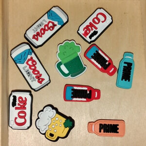 Drinks/ beverage croc/shoe‎ charm bundle